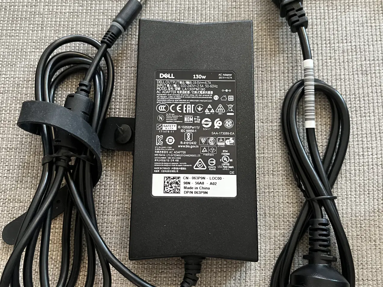 Billede 1 - Dell oplader 130W 7,4mm