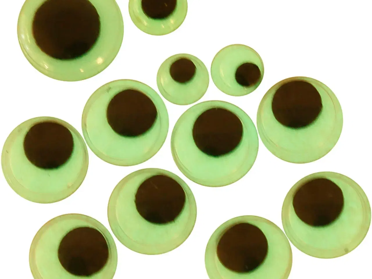 Billede 1 - Selvklæbende Rulleøjne - 30 stk. i 3 størrelser