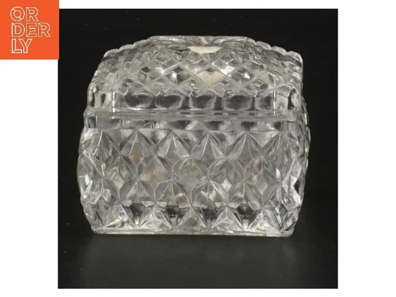 Billede 1 - Glasskål med låg (str. 6,5x5 cm)