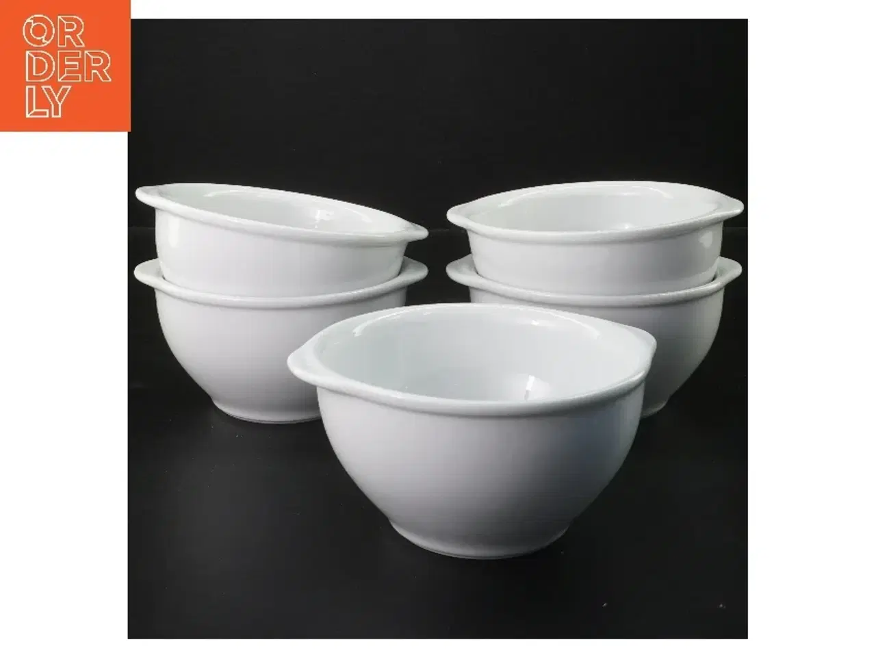 Billede 1 - Sæt af 5 porcelænsskåle fra Kera (str. 5 stk Ø 13 cm)