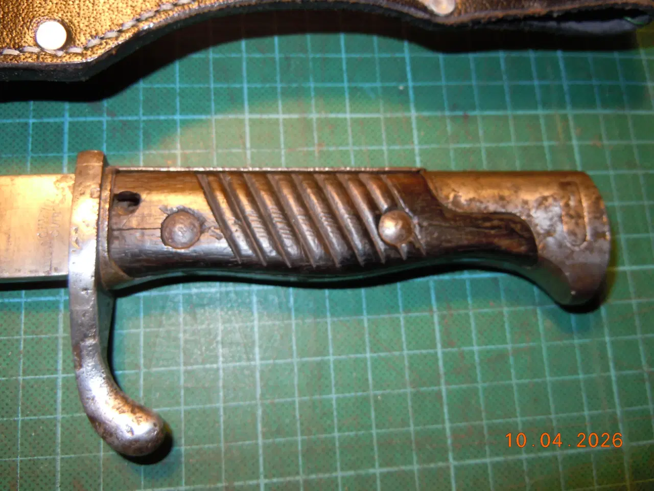 Billede 6 - SG 98 Bajonet Butchers Knife I stålskede med læder