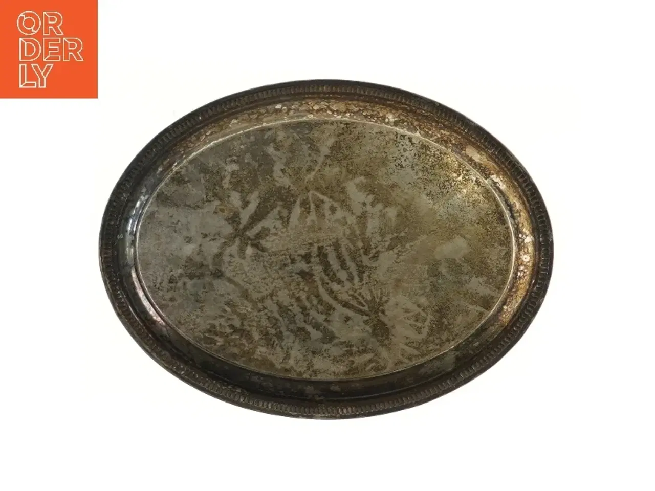 Billede 3 - Antik metalbakke (str. 30,5x23 cm)