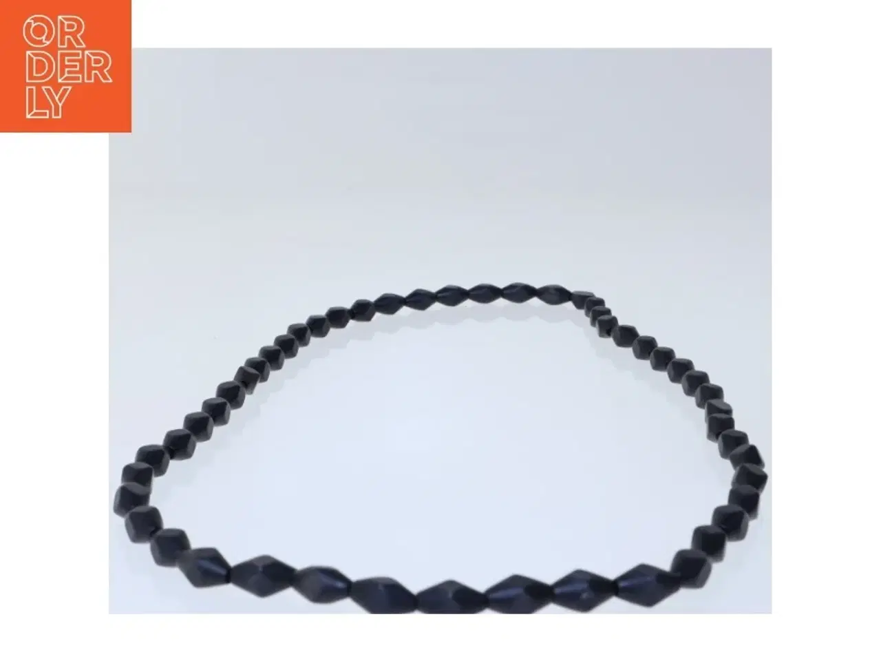 Billede 1 - Sort halskæde, træ, Vintage (str. 74 cm)