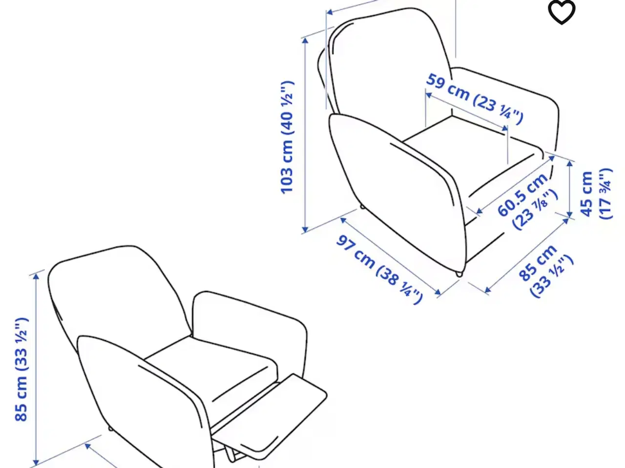 Billede 3 - Loungestol 2 stk.