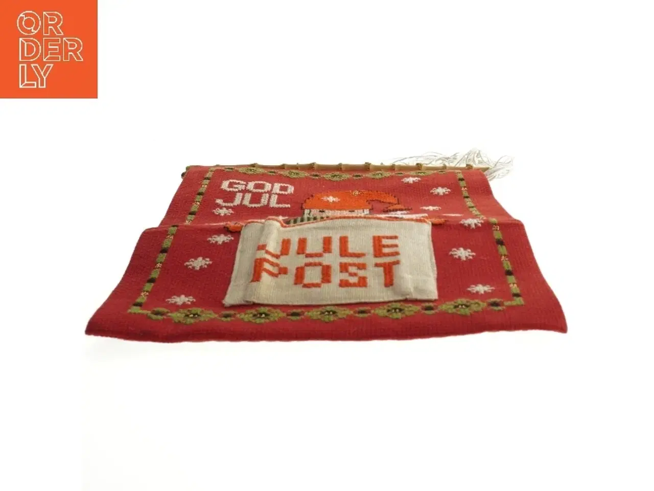 Billede 2 - Broderet julepost ophæng (str. 38x24 cm)