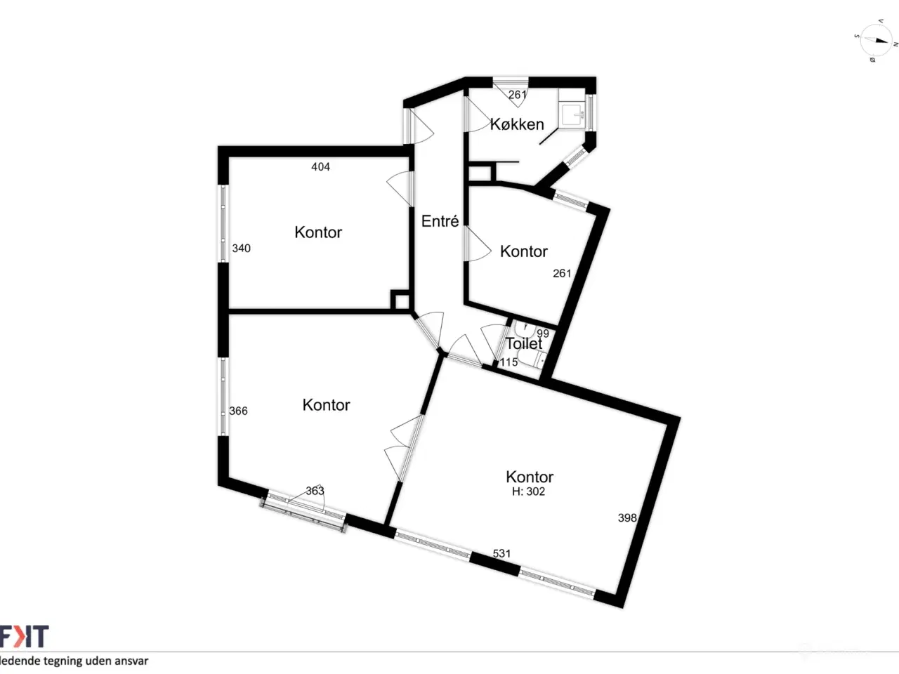 Billede 18 - Lyst, herskabeligt erhvervslejemål