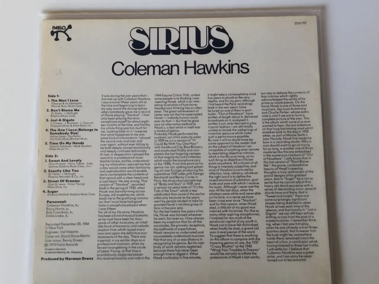 Billede 2 - Coleman Hawkins 