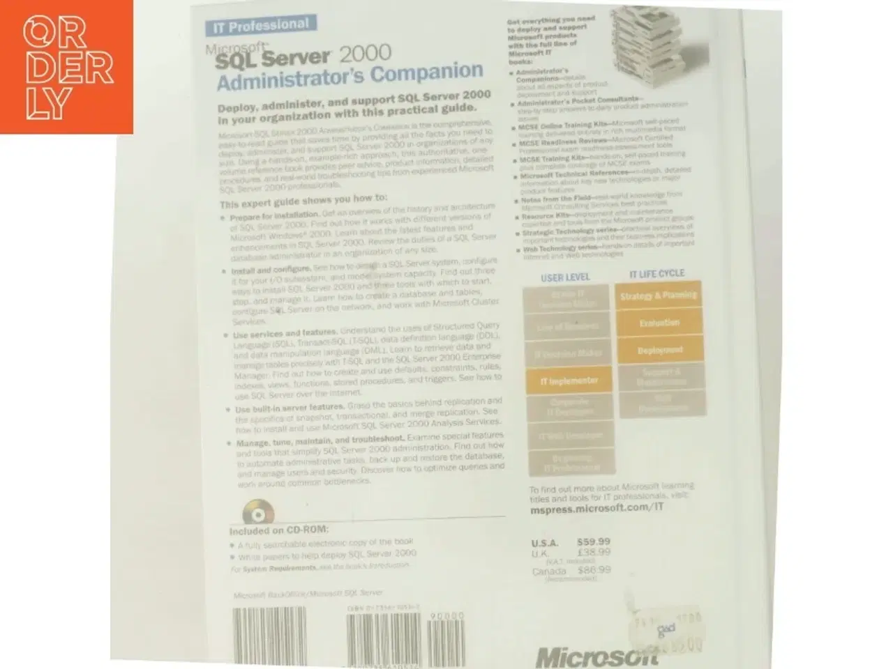 Billede 3 - Microsoft SQL Server 2000 Administrator&#39;s Companion af Marcilina S. Garcia (Bog)