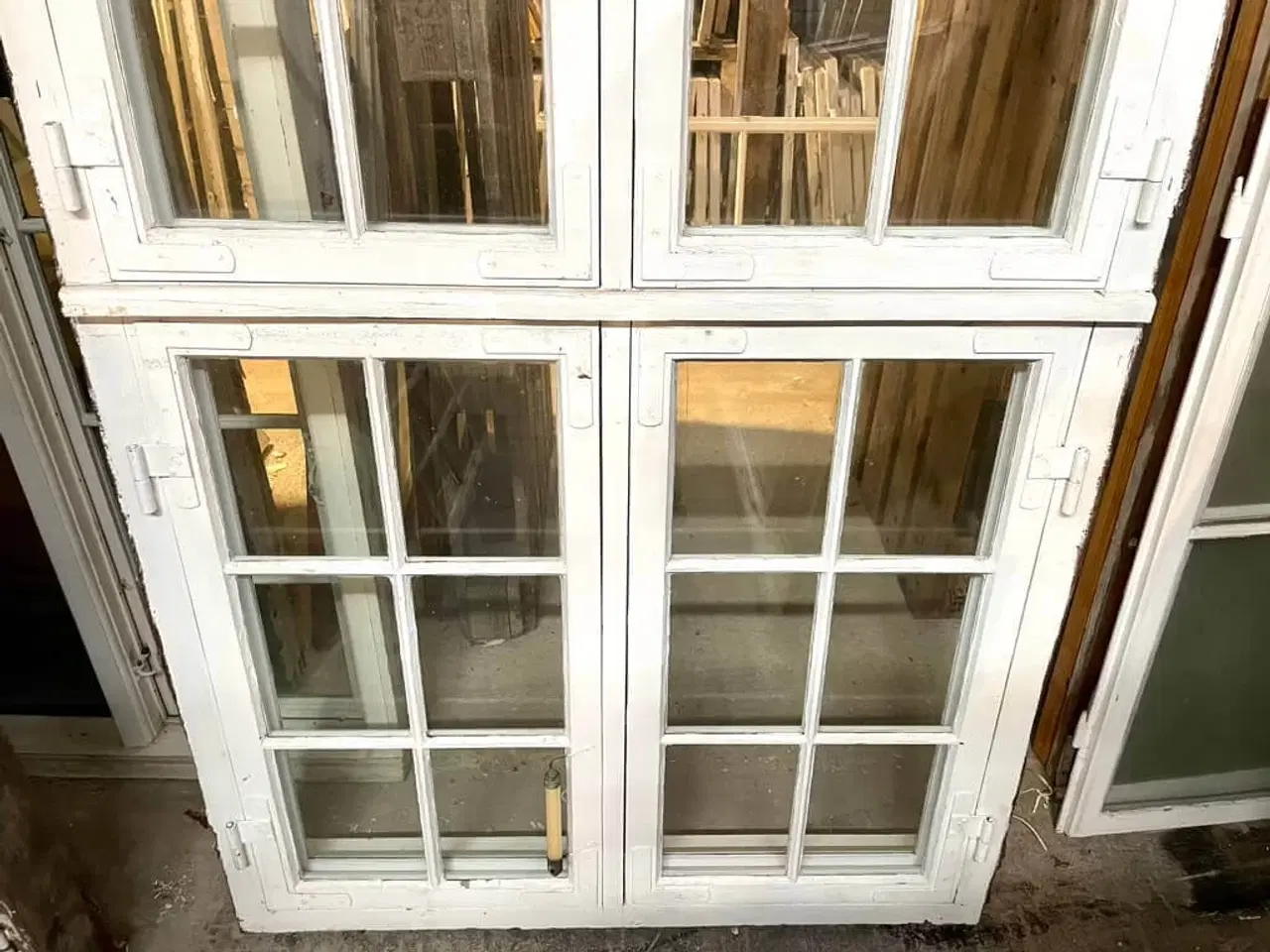 Billede 4 - Originalt, velholdt palævindue m. koblede rammer