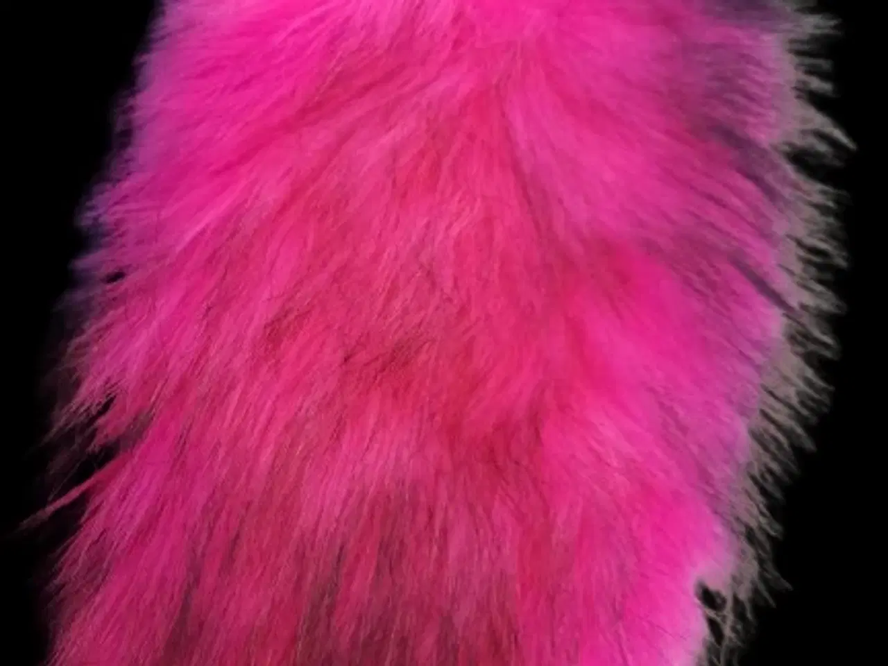 Billede 2 - kunstig pink pelskrave