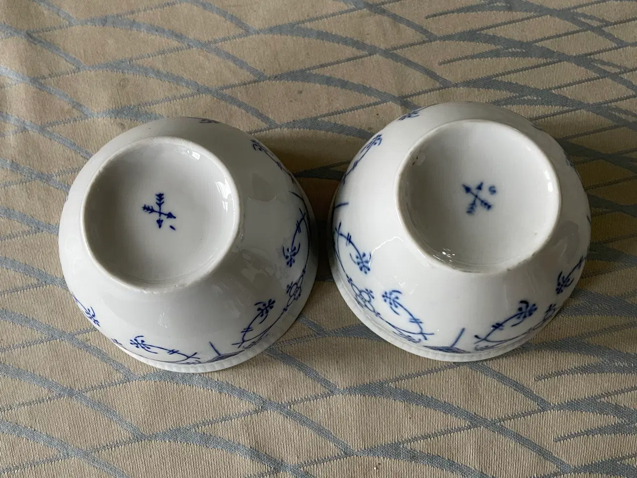 Billede 2 - Fattigmands musselmalet sukker/marmelade skåle