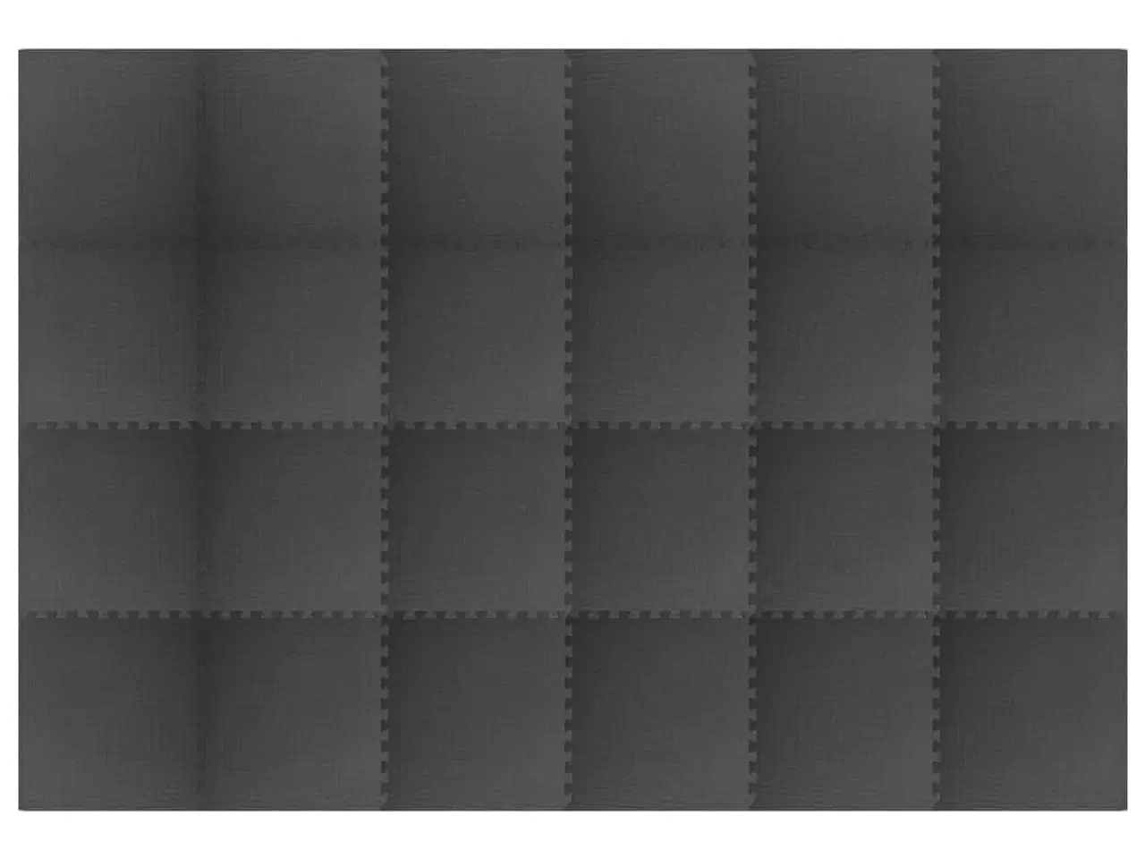 Billede 2 - Gulvmåtter 24 stk. 8,64 ㎡ EVA-skum sort