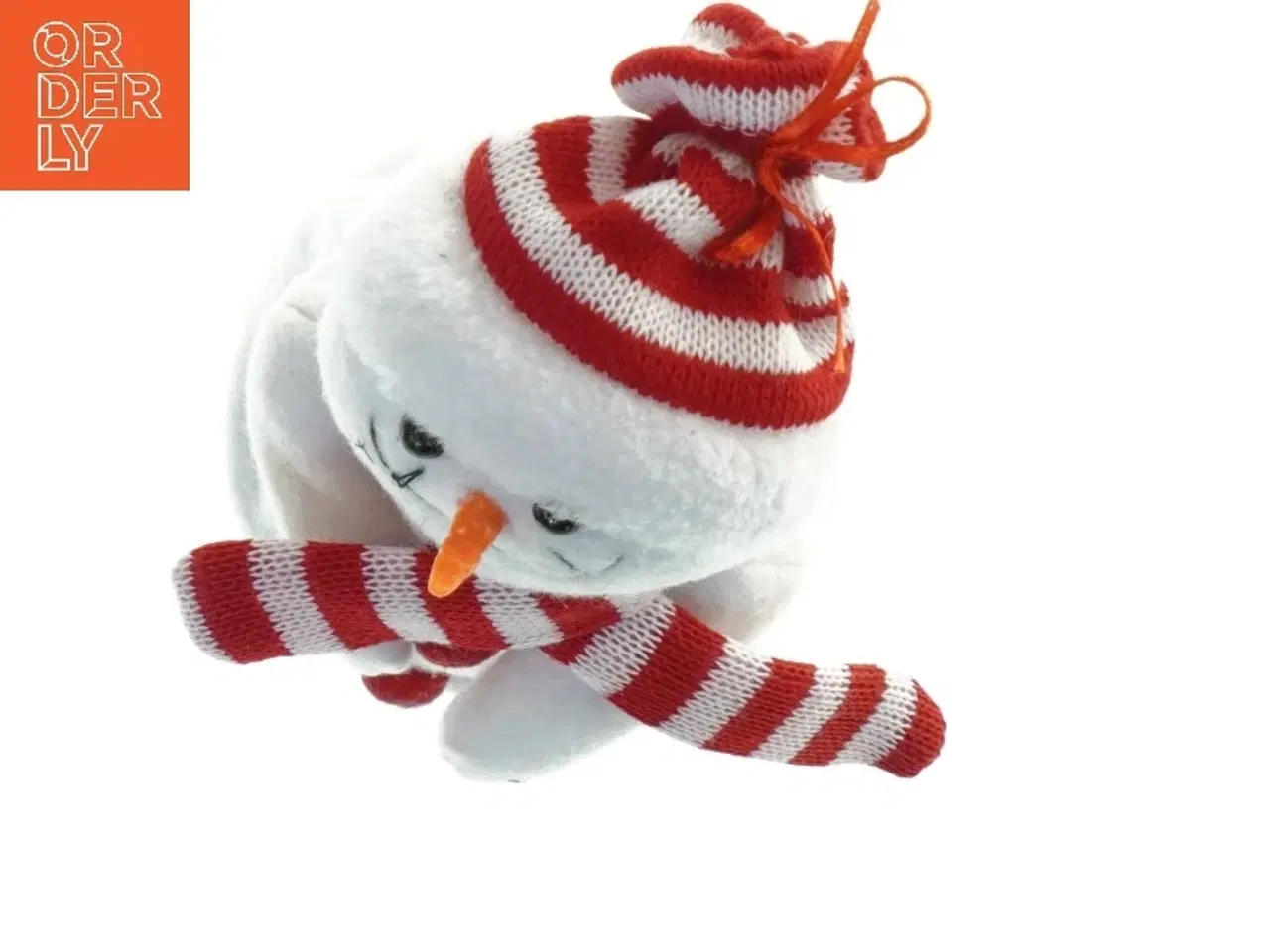 Billede 3 - Snemand med hue og halstørklæde (str. 18x10 cm)