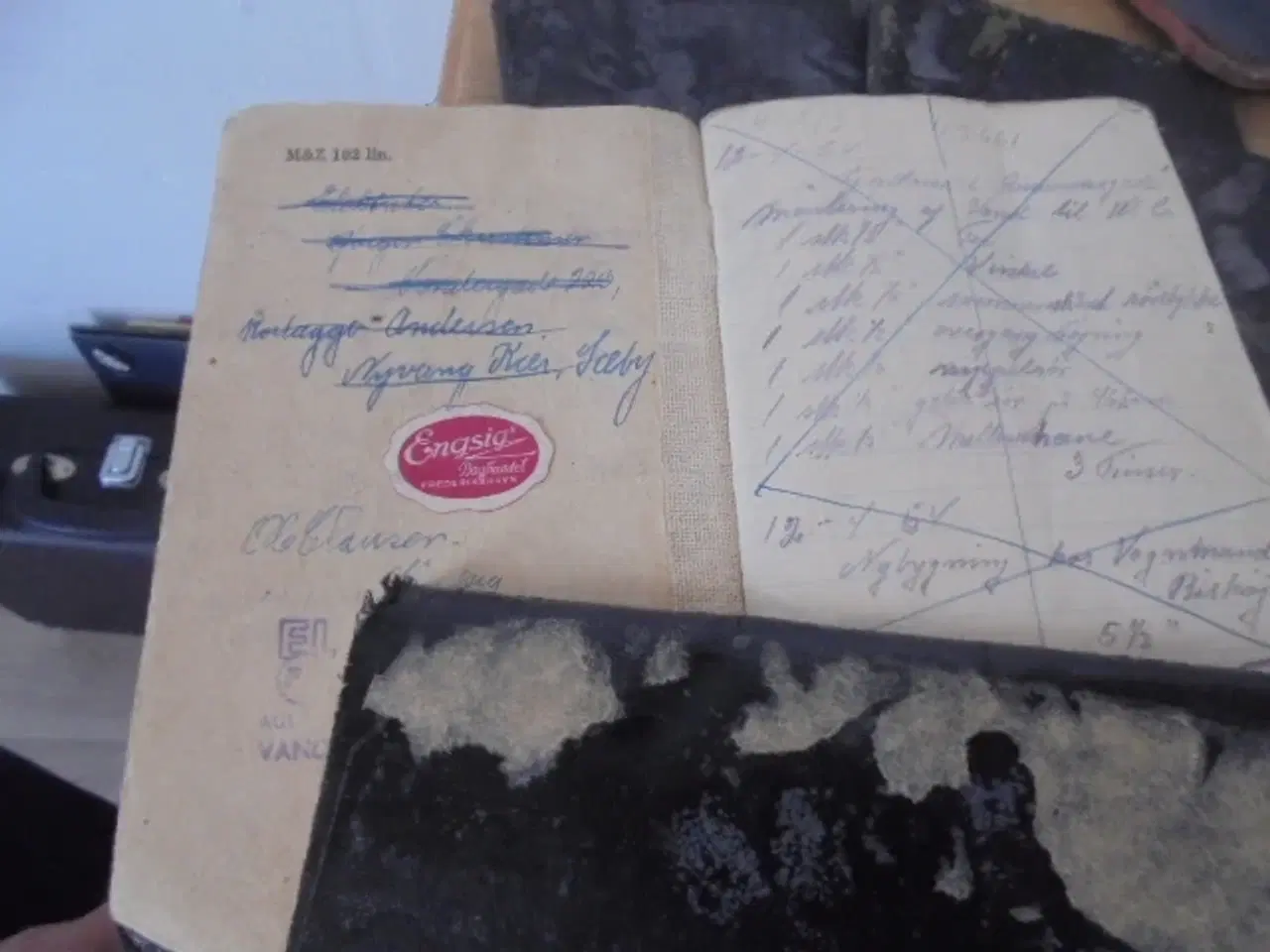 Billede 3 - 6 gamle arbejdshæfter for elektriker fra 1954/55