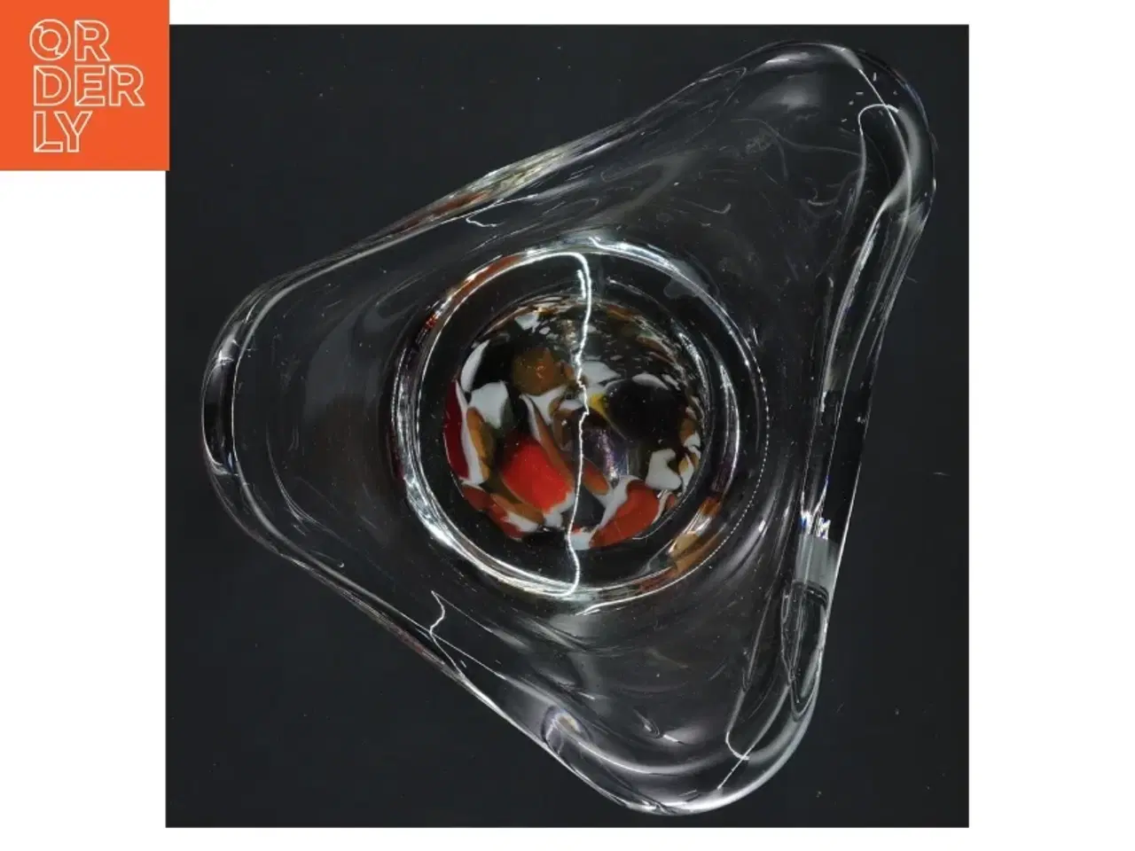 Billede 3 - Glas skål (str. 19x10 cm)fra holmegaard