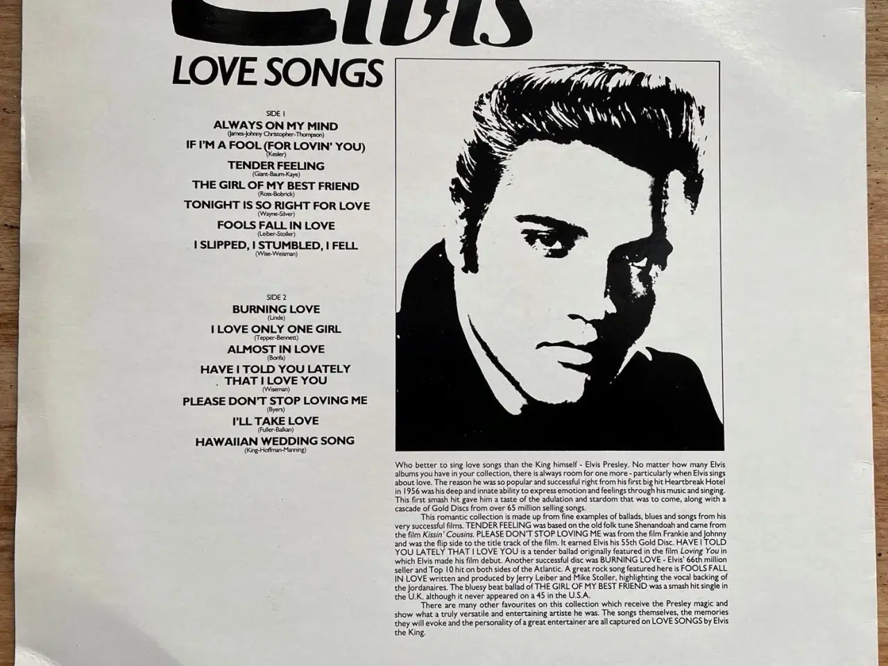 Billede 2 - Elvis Presley 'Love Songs' !