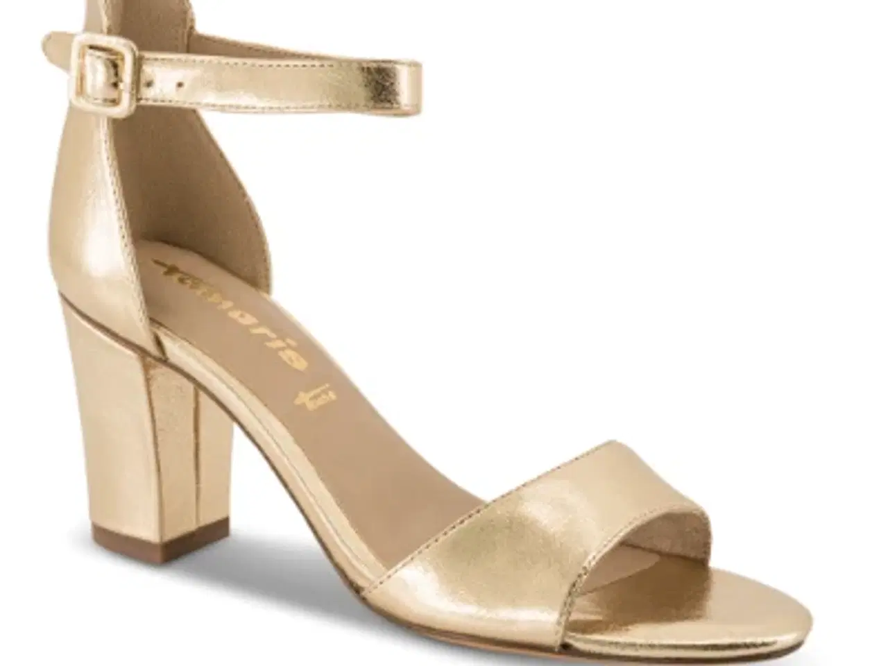 Billede 1 - Nye Tamaris guld sandaler 