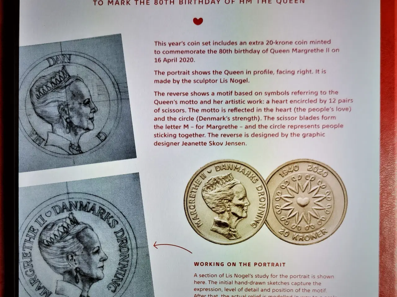Billede 8 - DET KGL MØNTSÆT 2020 Med 20 KR 80 År + Alm. 20 kr