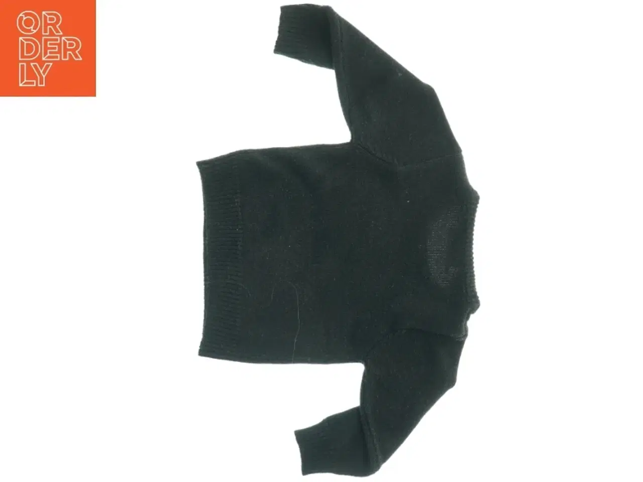 Billede 3 - Sort strik sweater med mønster fra By Clara (str. 36 x, 30 cm ærme, 24,5 cm)