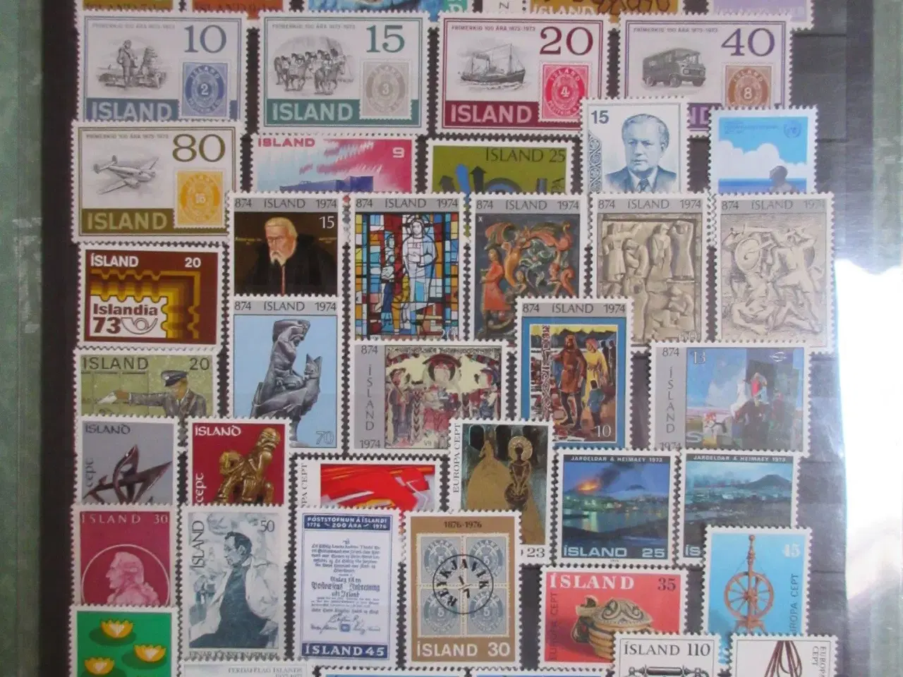 Billede 2 - 115 postfriske mærker fra Island