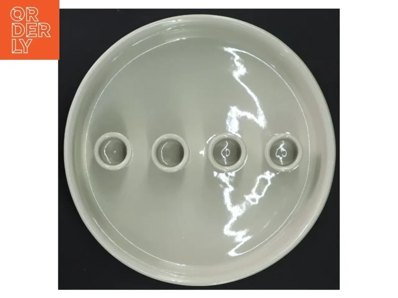 Billede 3 - Rund lysestage i keramik perfekt til adventssekorationen fra Ernst (str. Ø 22 cm)