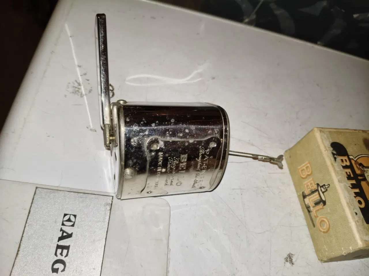 Billede 3 - super fed gamle slibemaskine til barberblade 