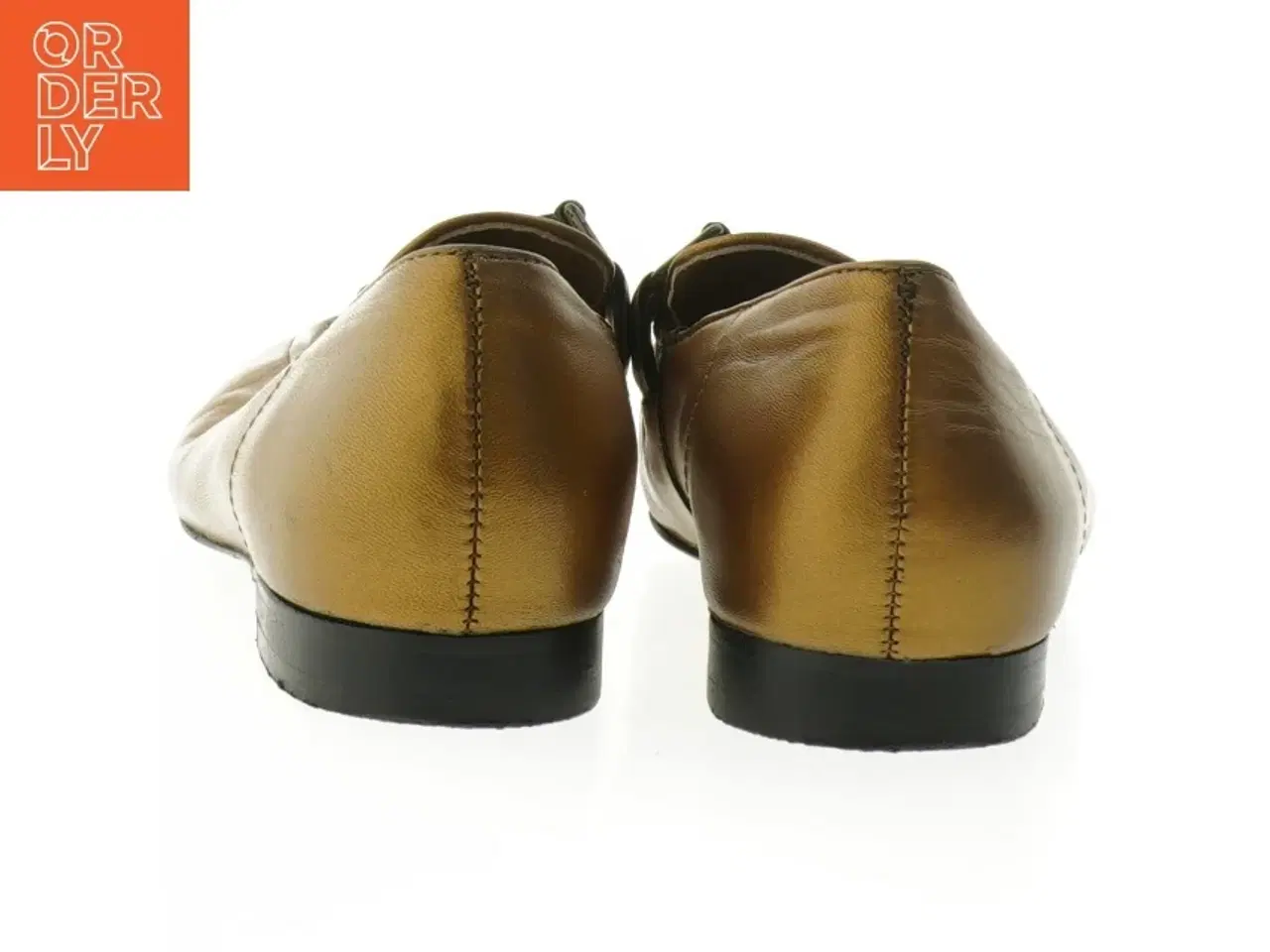 Billede 3 - Brune lædersko med spænder fra Another (str. 39 )