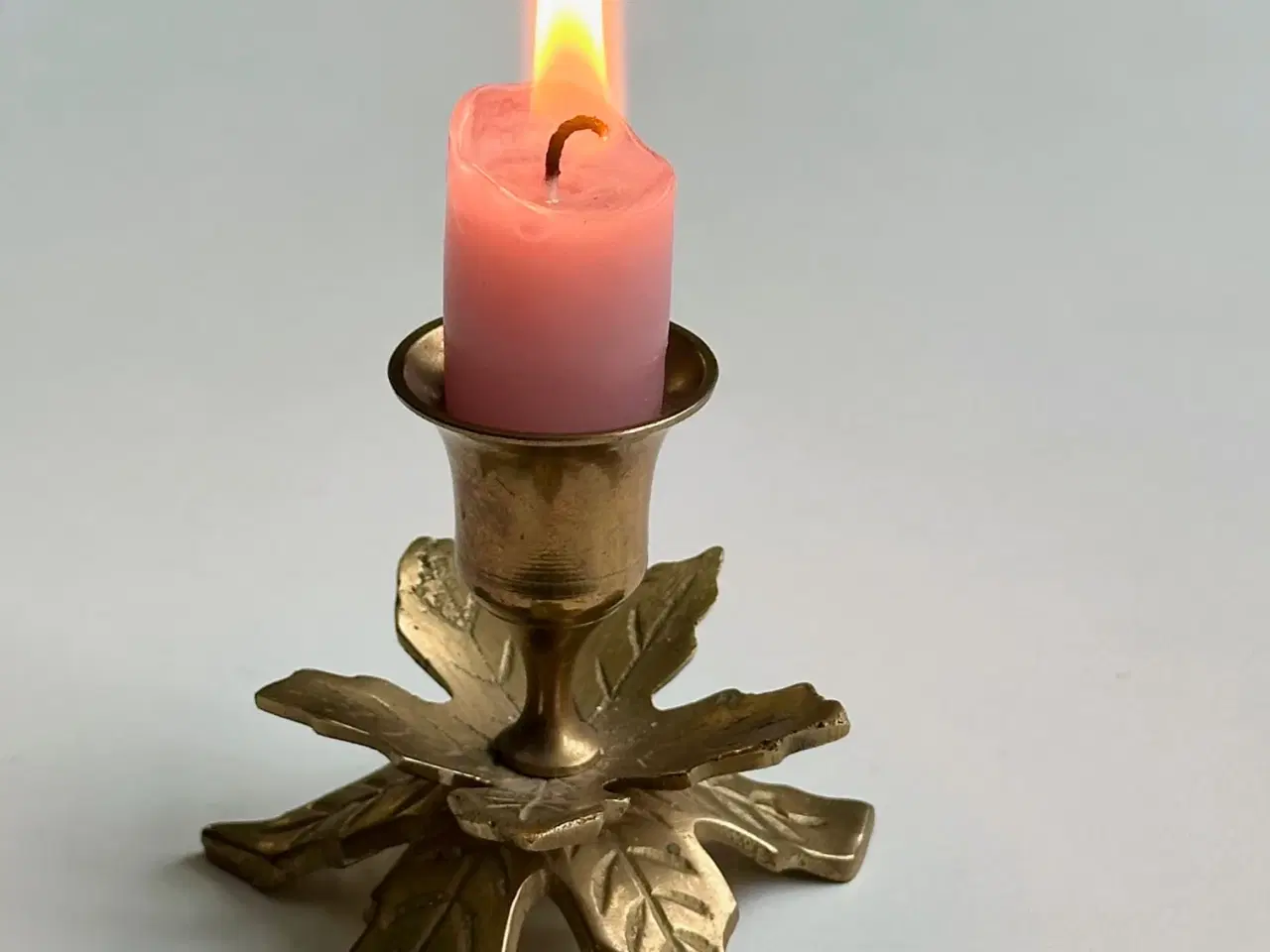 Billede 1 - Lysestage, messing