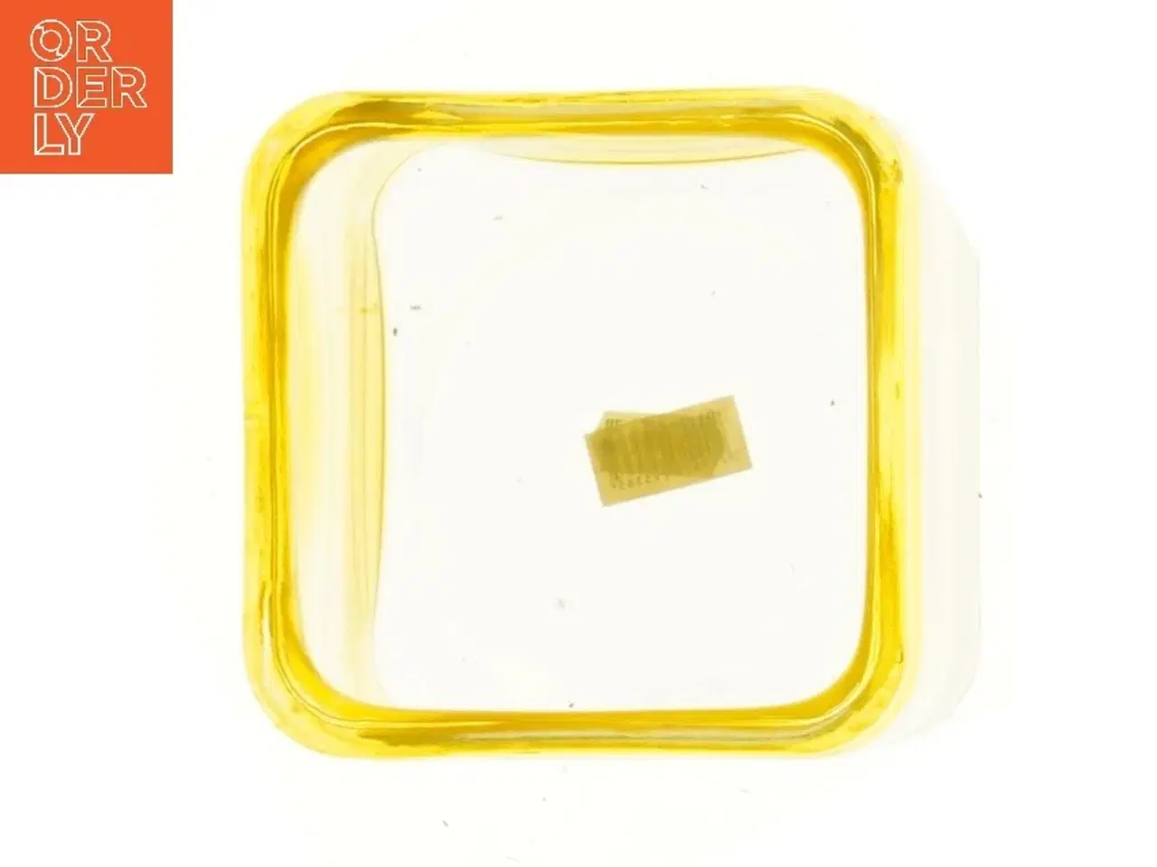 Billede 2 - Gul glasvase (str. 12x12x12 cm)