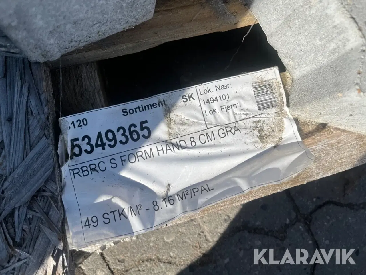 Billede 4 - Belægningssten RBRC S form 155 sten