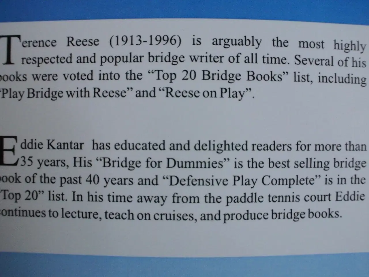 Billede 5 - defend with your life - bridge, by terence reese a