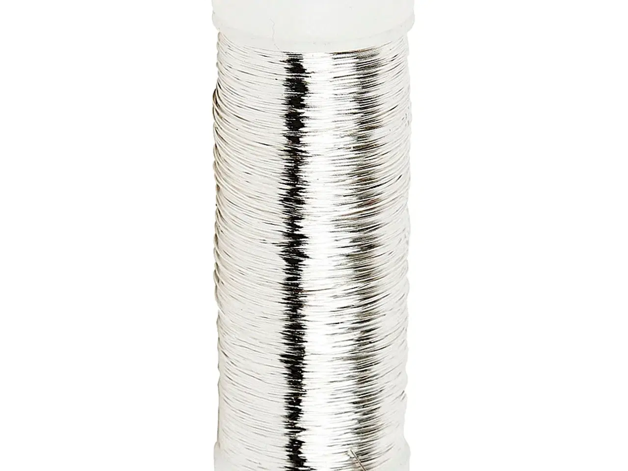 Billede 1 - Sølvtråd, tykkelse 0,2 mm, forsølvet, 50 g, 110m/ 1 rl.