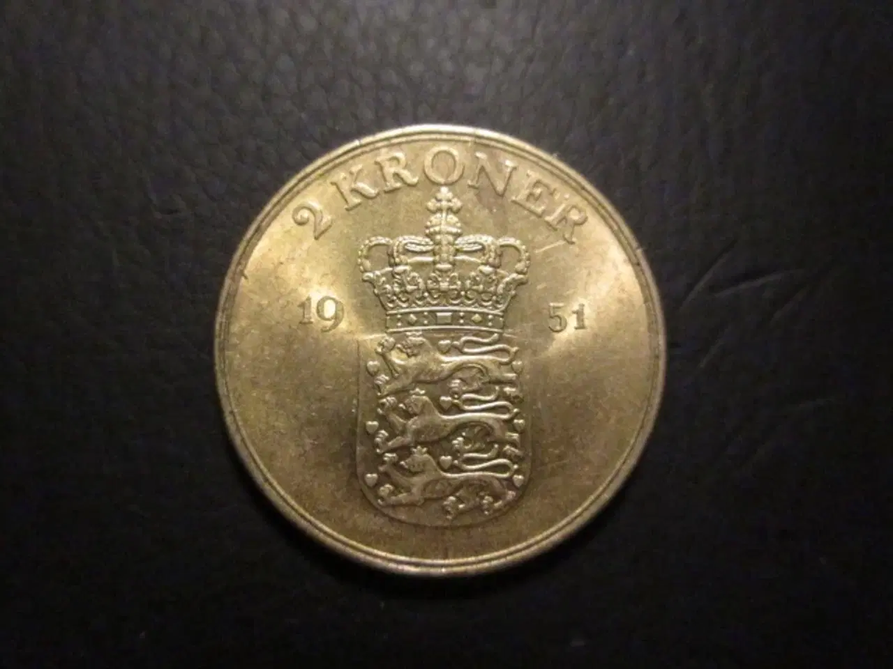 Billede 1 - 2 kr 1951 møntskær