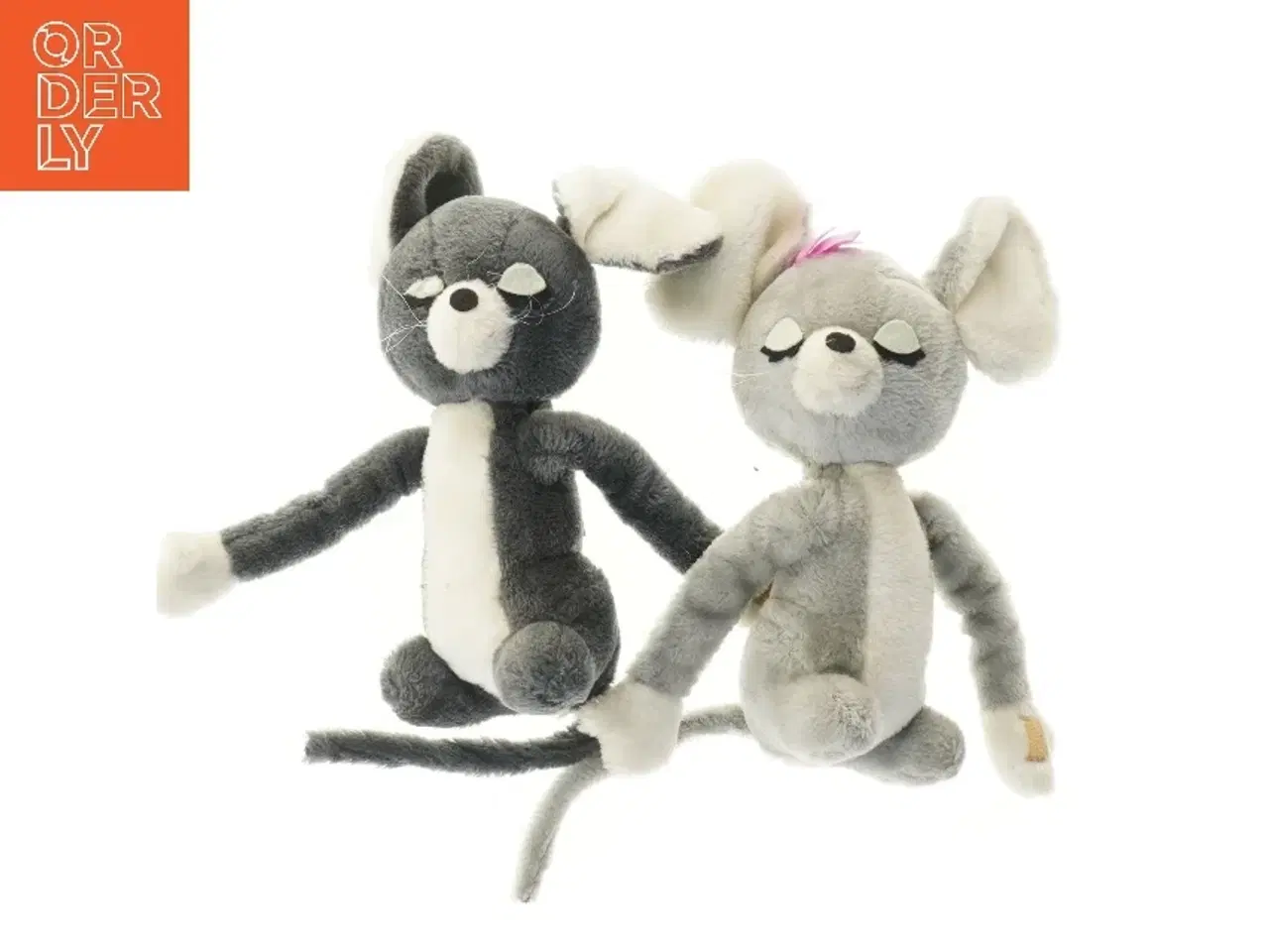 Billede 1 - To plysdyr mus (str. 25 cm)