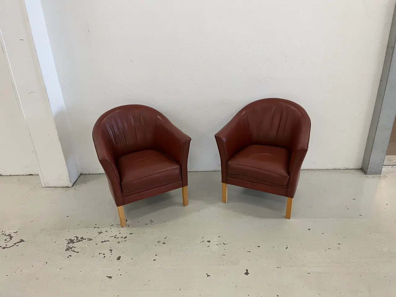 Billede 4 - Mogens Hansen MH80 2 lænestole i light Brown.