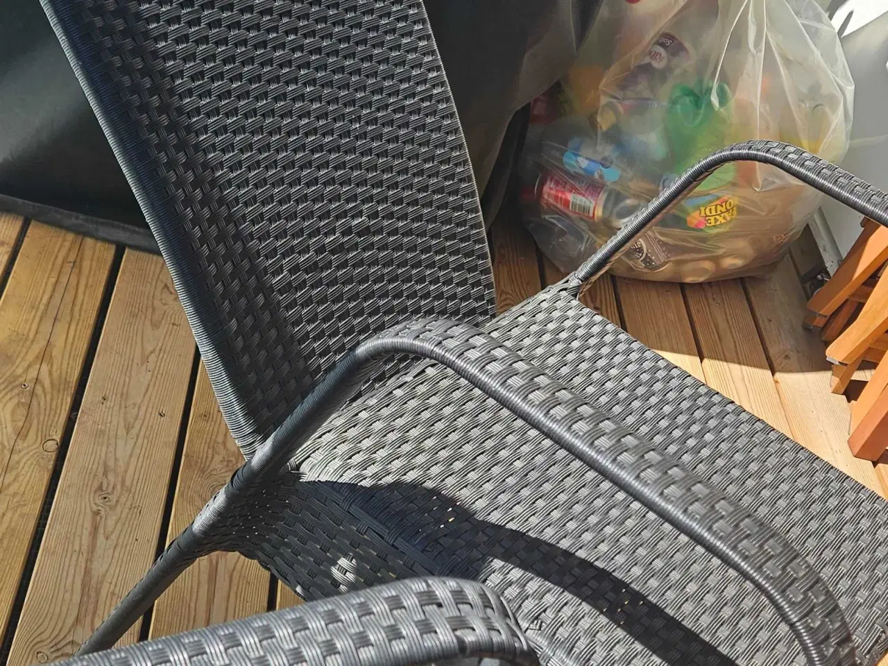 Billede 2 - Havestole I rattan med trinløs justerbar ryg