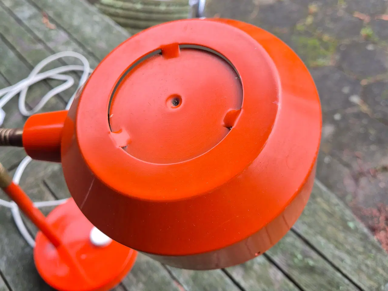 Billede 6 - Orange bordlampe i svensk design