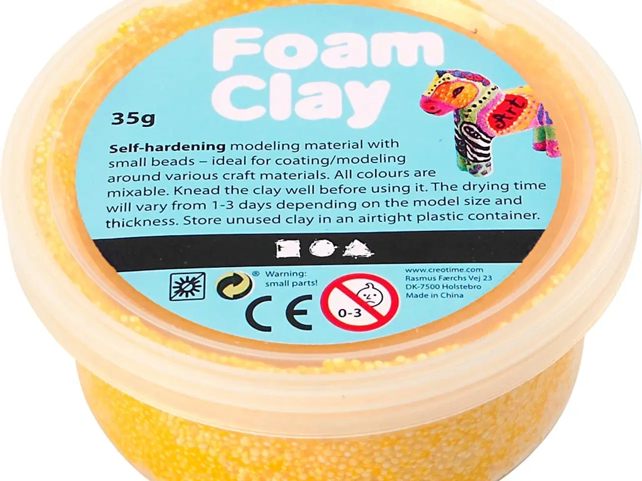 Billede 1 - Foam Clay®, gul, 35g/ 1 ds.