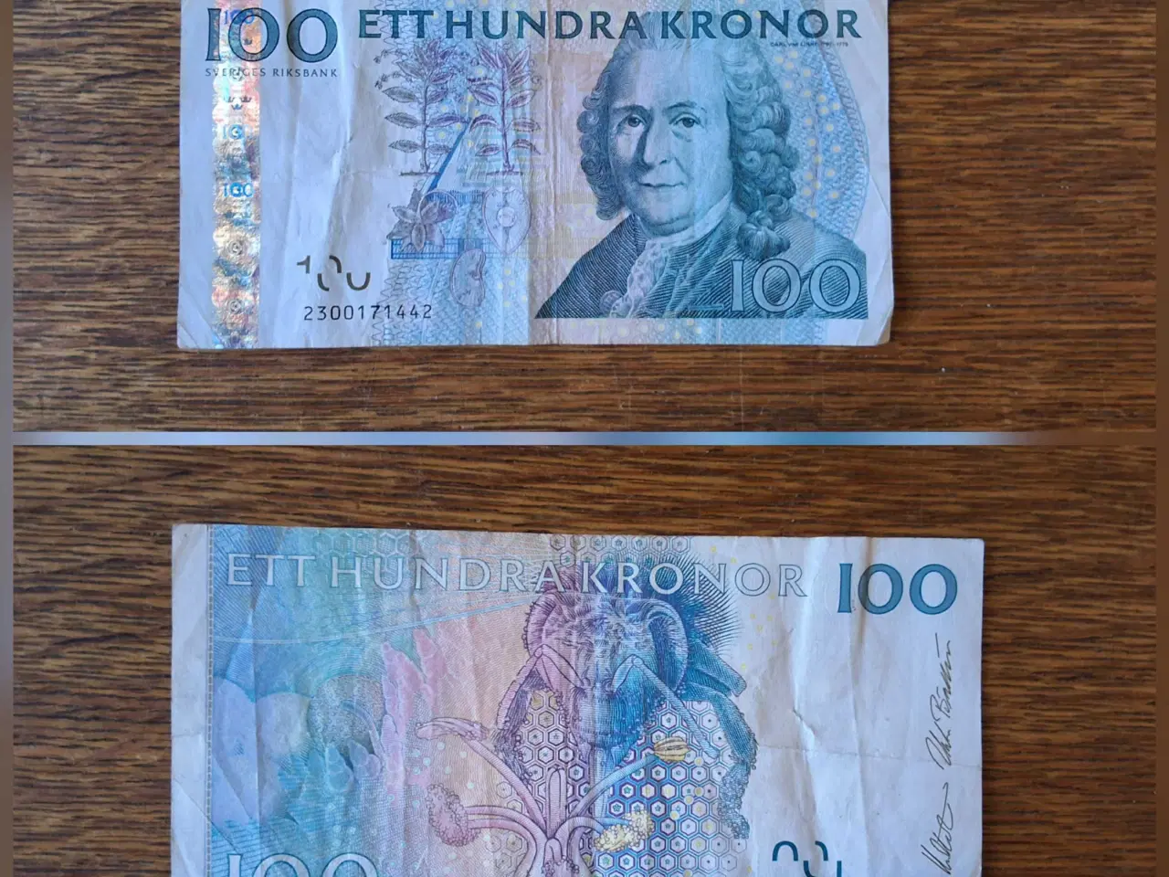 Billede 1 - SVERIGE, 100 KRONOR. Udgivet 2001 - Demonetiseret 