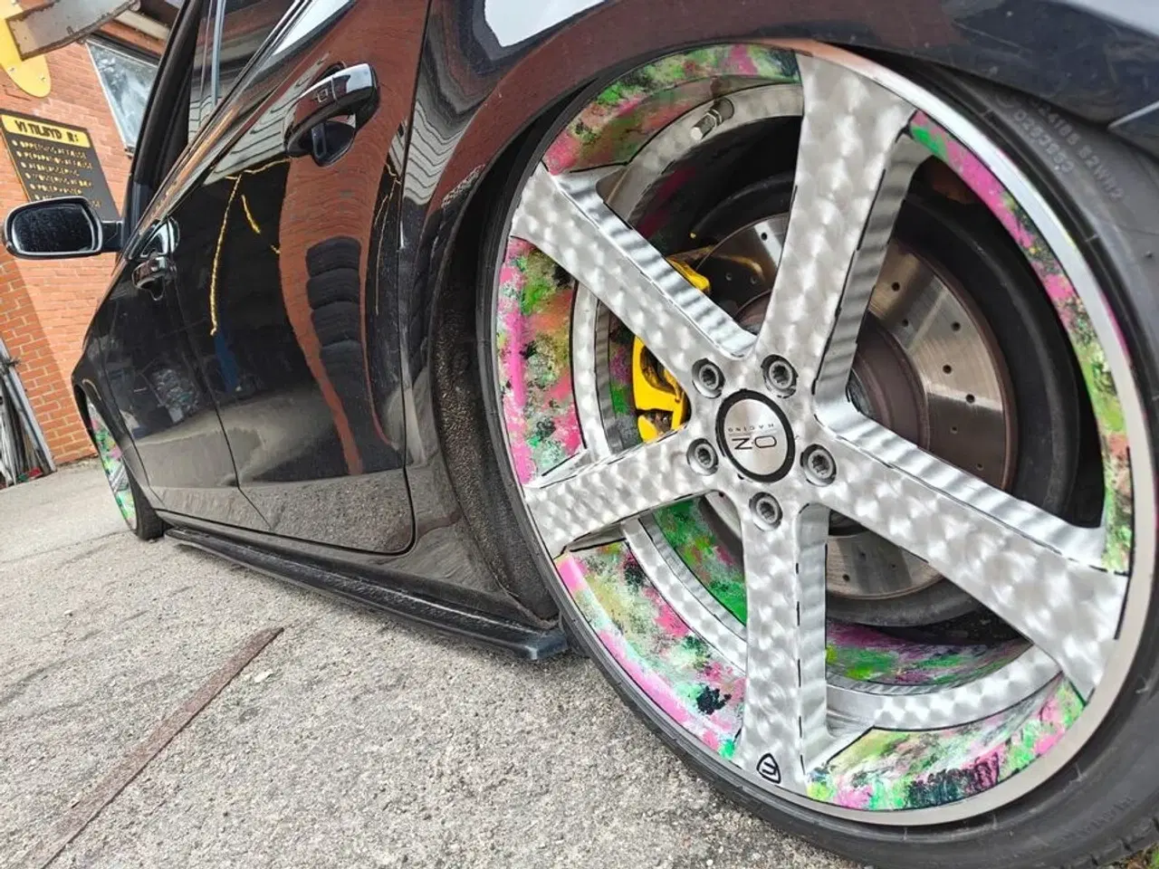 Billede 3 - 4 stk. Fælge m. dæk. Custom made 1off (MOMSFRI)