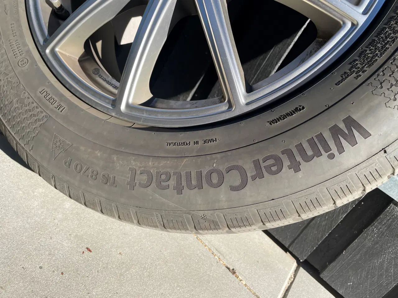 Billede 3 - 4. 17" alufælge til Ford Kuga m. slidte vinterdæk