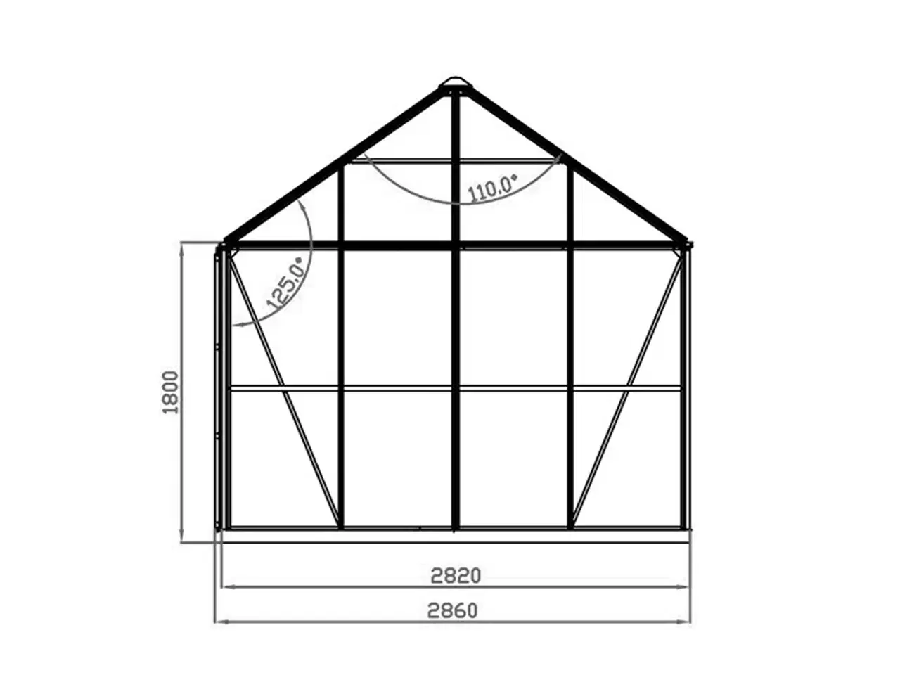Billede 10 - Orangeri/pavillon /Havepavillon glas 12m², 4,2x2,8