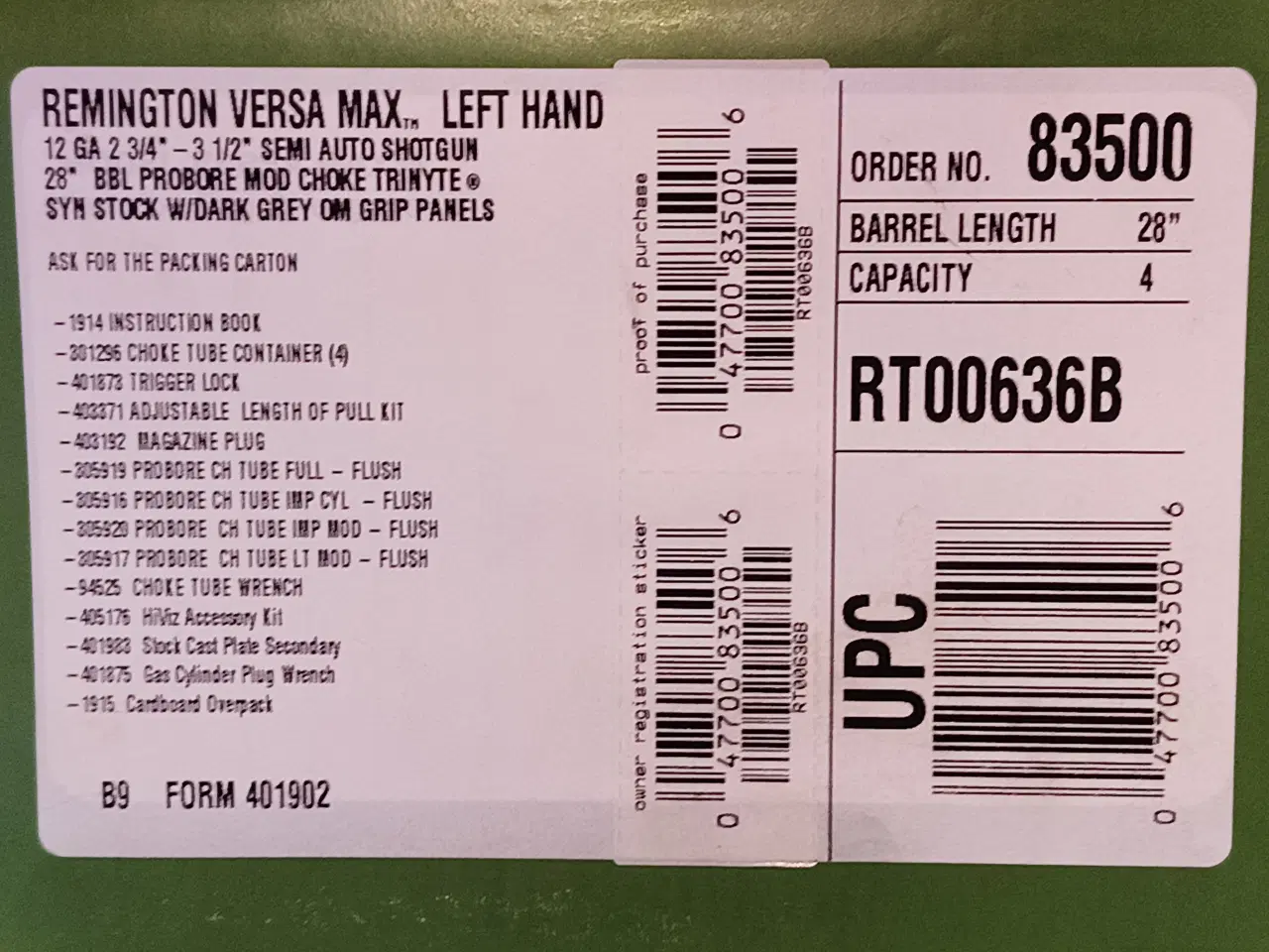 Billede 12 - Remington Versa Max Links 12/89