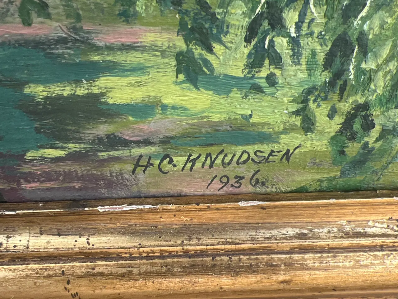 Billede 2 - Maleri af Hc knudsen
