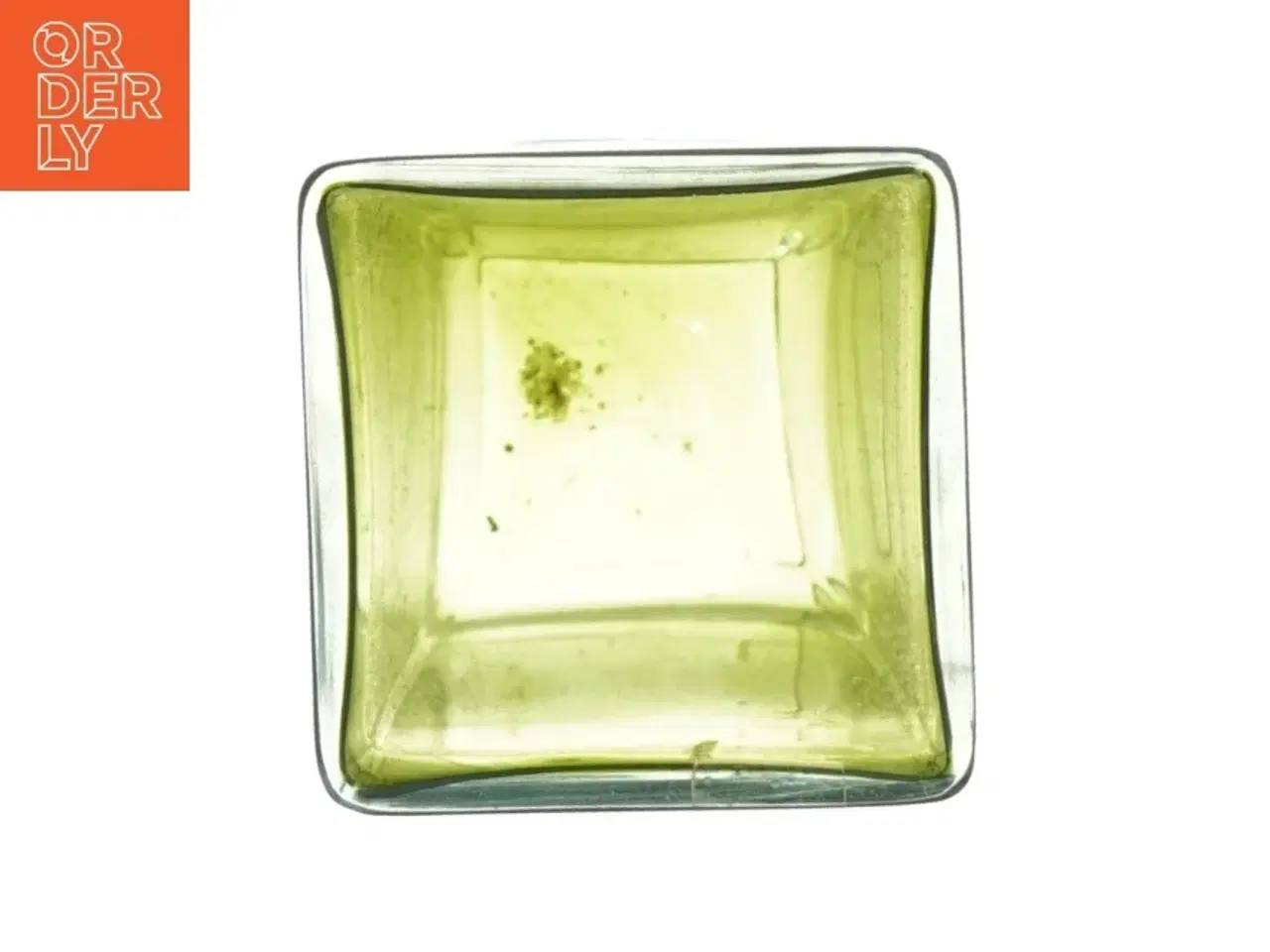 Billede 3 - Grøn glasvase (str. 21,5x6,5 cm)