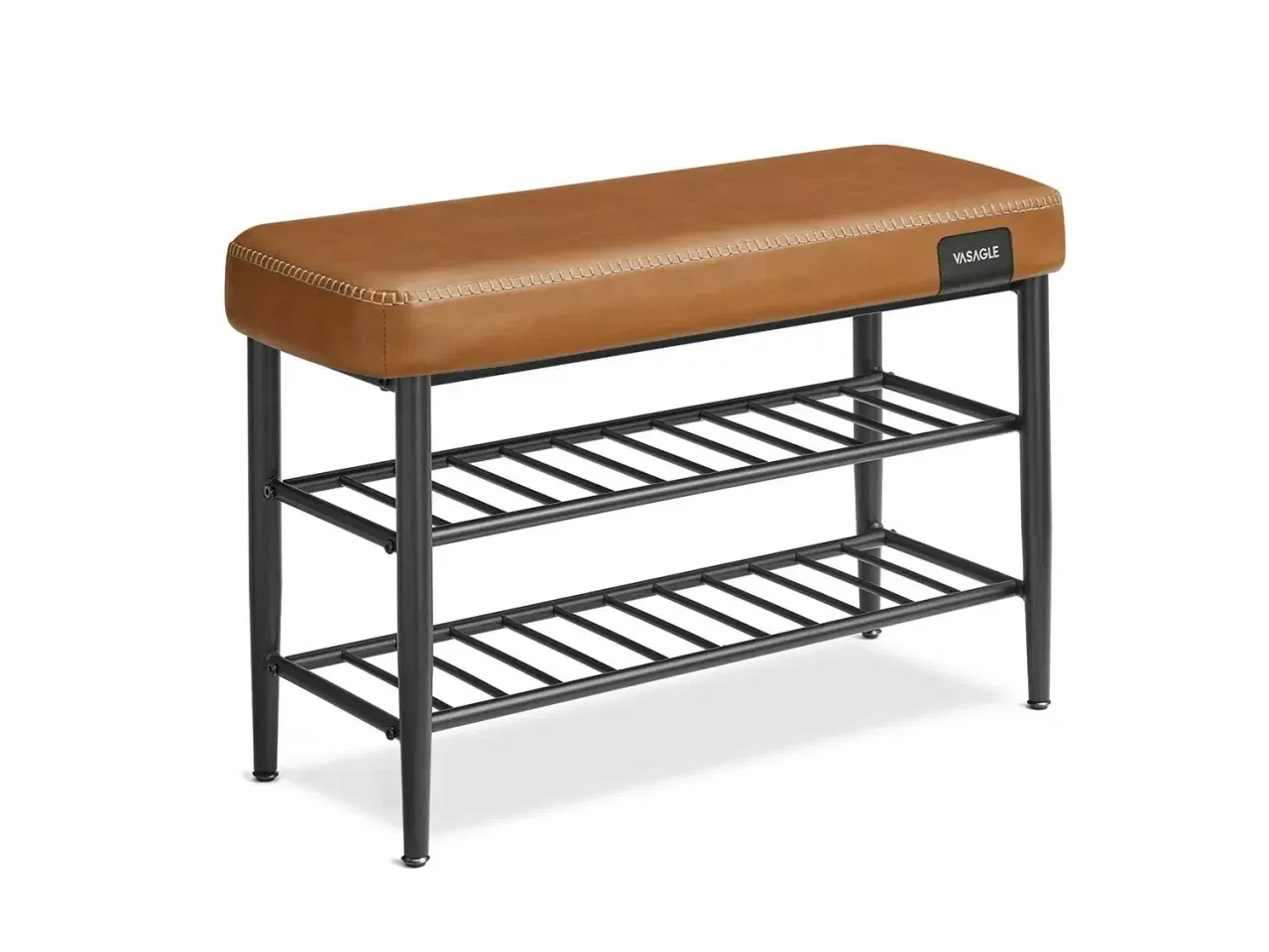 Billede 1 - Skobænk med opbevaring EKHO, kunstlæder, 30 × 80 × 50 cm, karamel