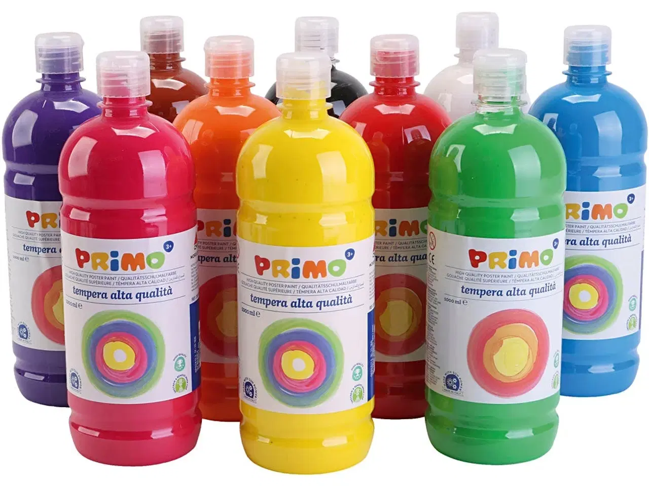 Billede 1 - PRIMO Temperamaling Mat - 10x1000 ml Ass. Farver