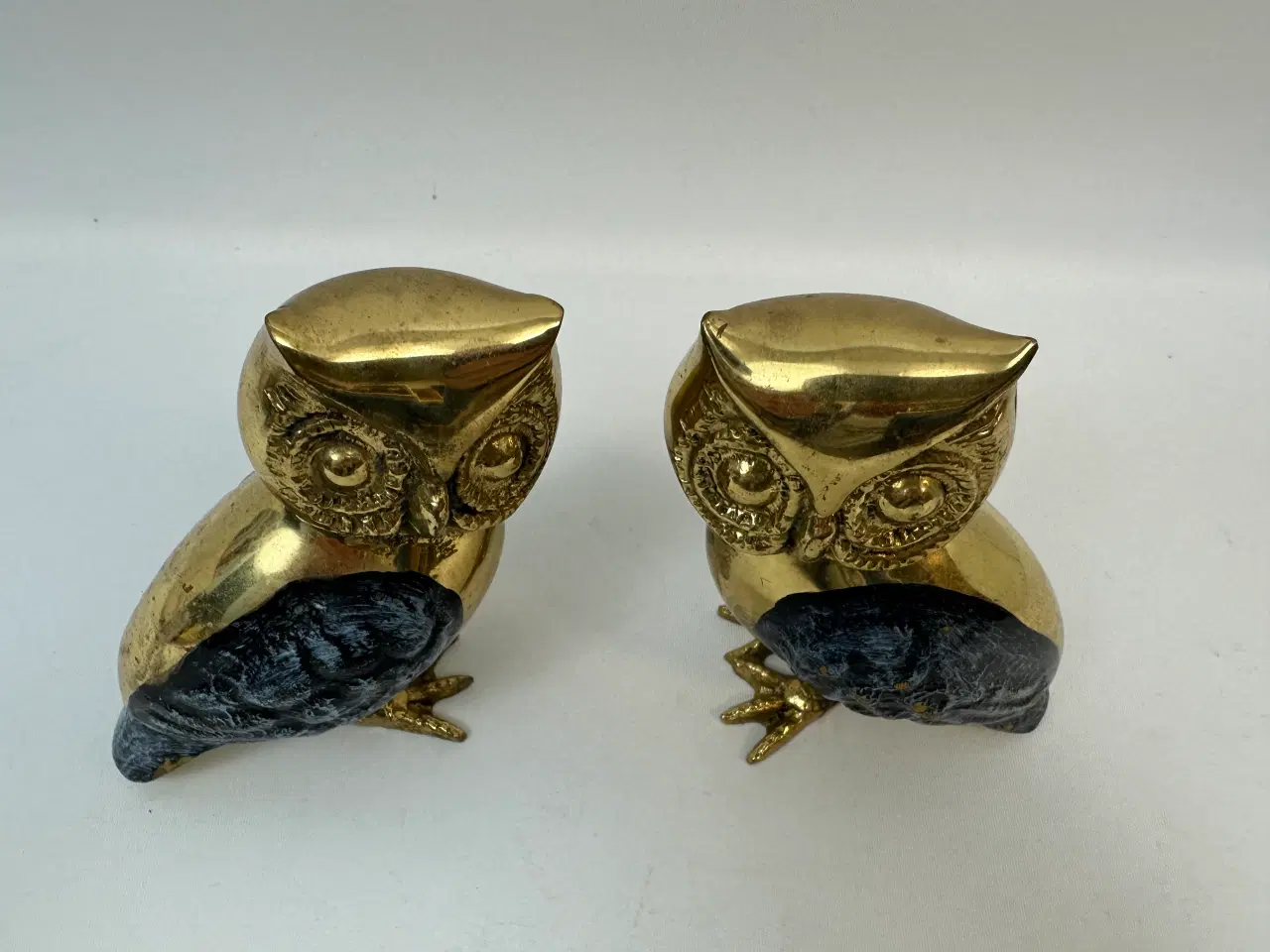 Billede 4 - Flotte ugle figurer i messing