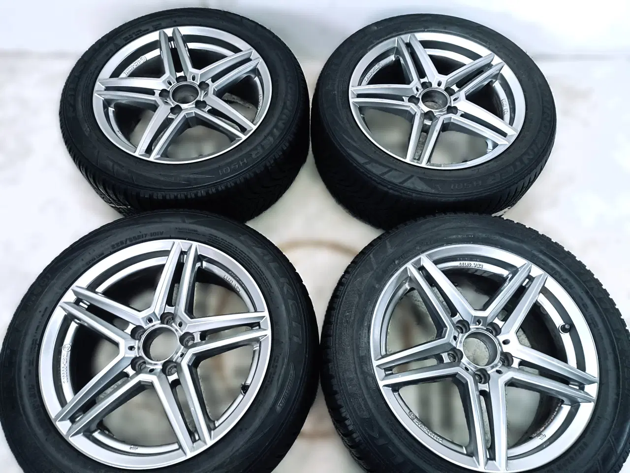 Billede 5 - 5x112 17" ET48 nav 66,6ø Uniwheels vintersæt inkl.