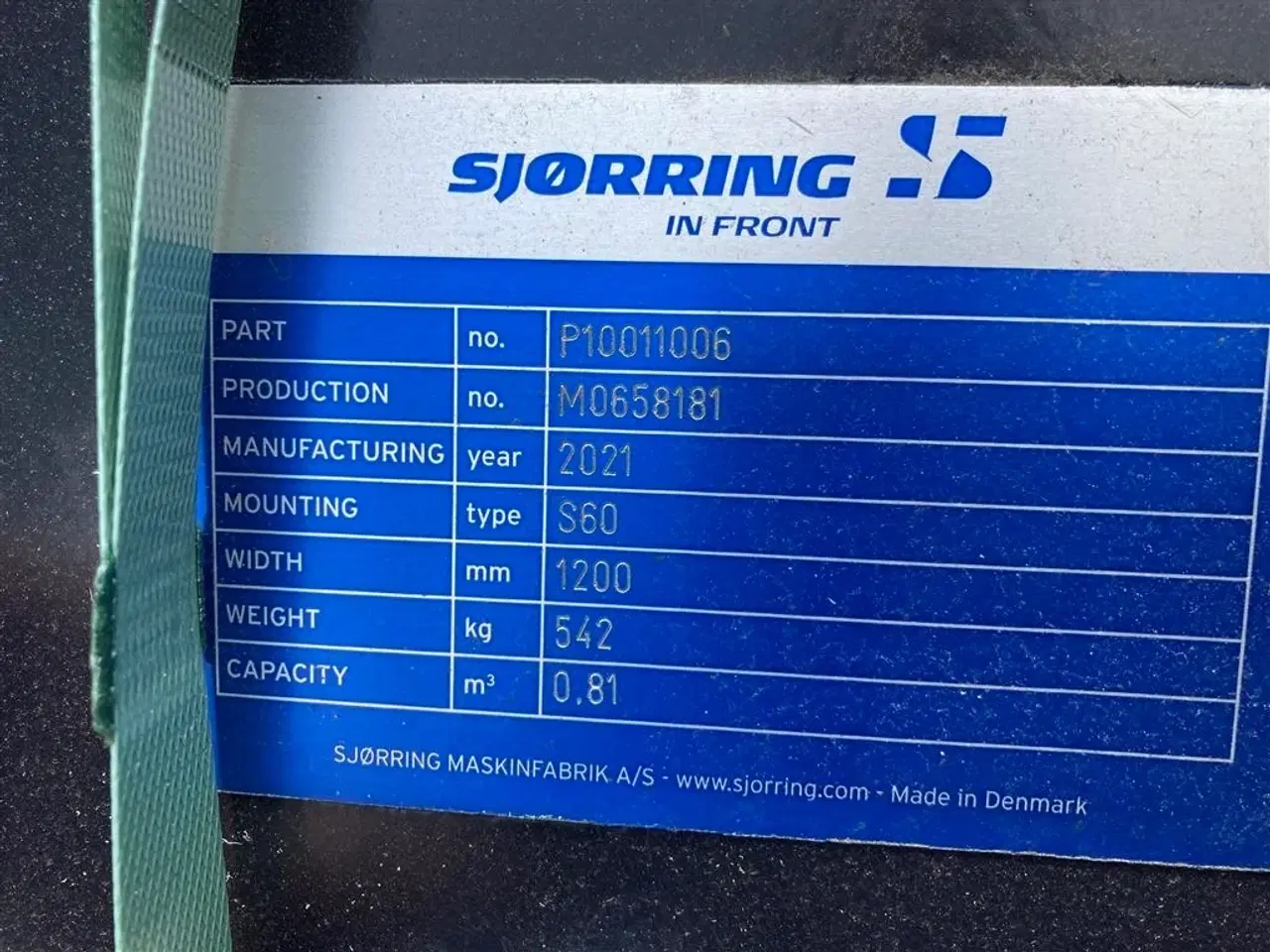 Billede 11 - Sjørring S 60 Skift Risteskovl 0,81 m3 / 120 cm med S 60 Skifte